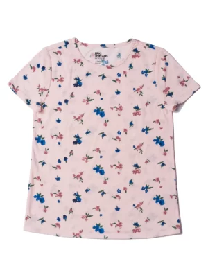 Camiseta Básica Floral Girls Meninas