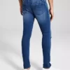 Calça jeans skinny rasgada com elasticidade máxima
