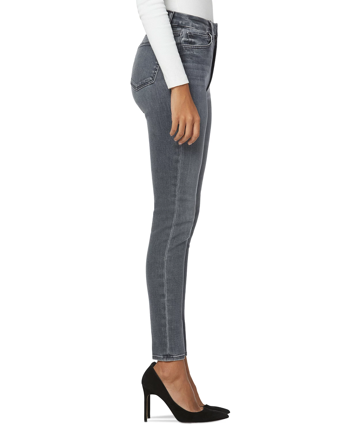 Calça Jeans Leg Straight Cinza