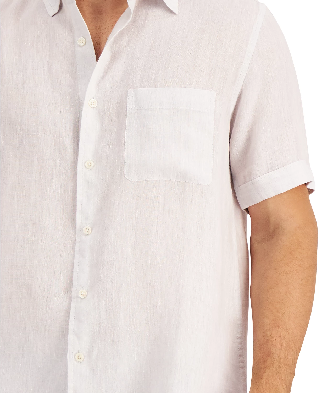 Camisa de linho manga curta