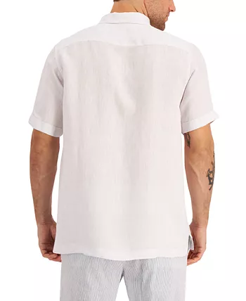 Camisa de linho manga curta