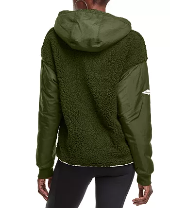 Jaqueta de lã com capuz